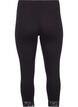 Basleggings med 3/4-l&auml;ngd och spetskant, Svart, Packshot image number 1