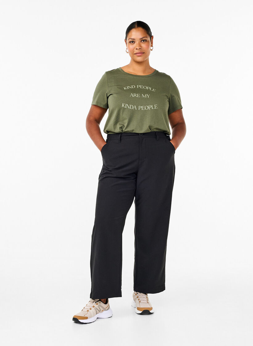 T-shirt med motiv, Thyme w. Kind People, Model image number 2