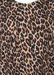 Blus med l&aring;nga &auml;rmar och leopardm&ouml;nster, Brun, Packshot image number 2