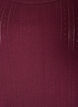 Nattlinne i ekologisk bomull med texturerat m&ouml;nster, M&ouml;rk Bordeaux, Packshot image number 2