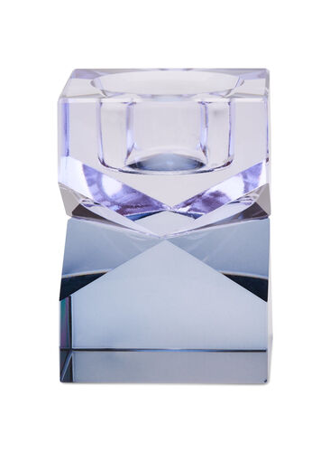 Ljusstake i kristallglas, Blue, Packshot image number 0
