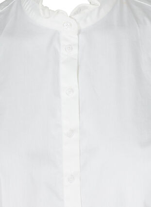 Lös skjortkrage med volangkant, Bright White, Packshot image number 2