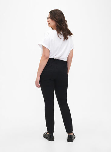 Viona jeans med normal midja, Black, Model image number 1