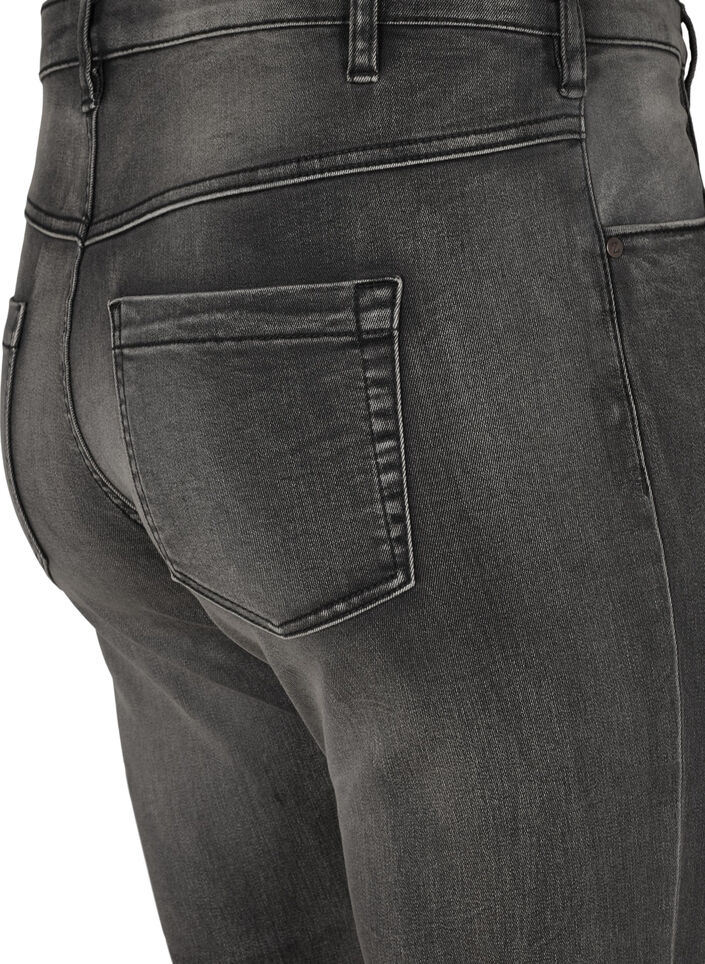 Slim fit Emily jeans med normalh&ouml;g midja, Gr&aring;, Packshot image number 3