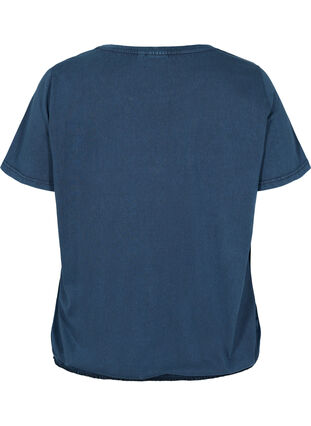 T-shirt i ekologisk bomull med smock, NavyBlazer Acid Bird, Packshot image number 1