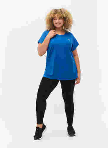 Kortärmad t-shirt för träning, Lapis Blue, Model image number 2