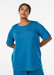 T-shirt i modalblandning, Bl&aring;, Model image number 0