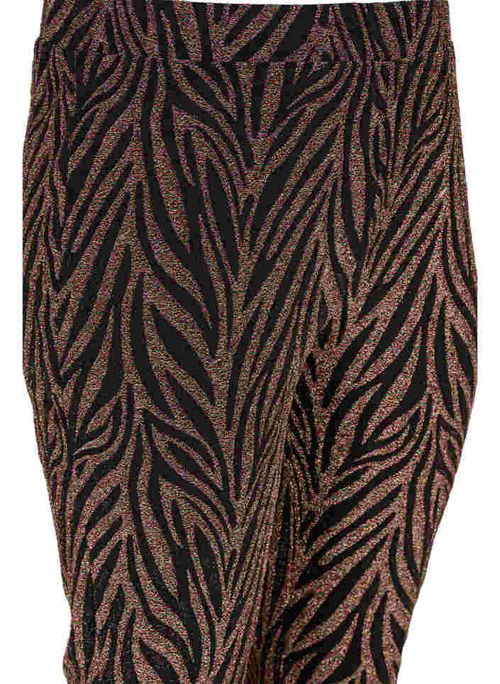 Byxor med glittrigt mönster, Black Lurex AOP, Packshot image number 2