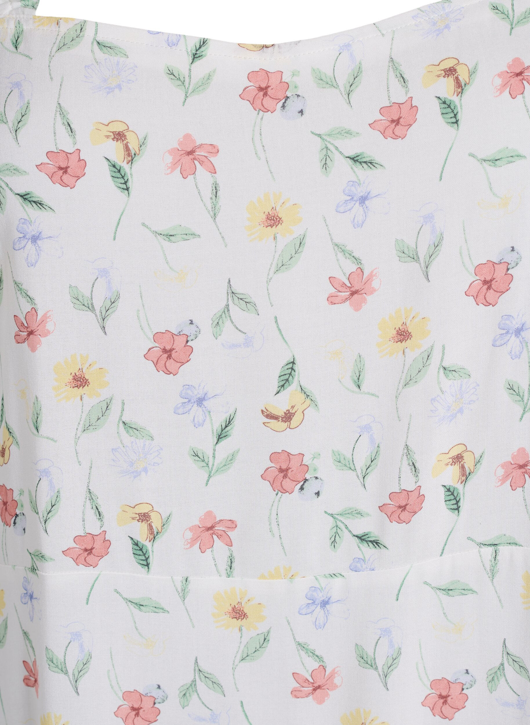 Zizzi Sommarkl&auml;nning med breda axelband, Vit, Packshot image number 2