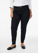 Emily-jeans med smal passform och normal midja, Svart, Model image number 2