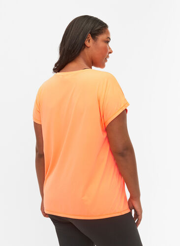 Kortärmad t-shirt för träning, Neon Orange, Model image number 1