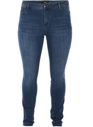 Extra slim Amy jeans med hög midja, Blue d. washed
