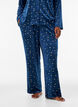 Pyjamasbyxor i velour med helt&auml;ckande m&ouml;nster, Bl&aring;, Model image number 2