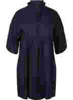 Klänning med 3/4-ärmar i lyocell (TENCEL™), Black
