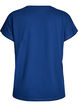 Tr&auml;nings t-shirt med v-ringning och l&ouml;s passform, Bl&aring;, Packshot image number 1