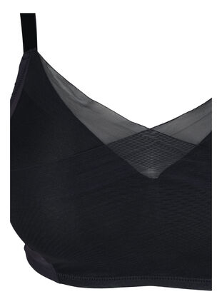 Bh med mesh och vadderade kupor, Black, Packshot image number 2