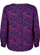 FLASH - Långärmad blus med tryck, Pink Blue AOP, Packshot image number 1