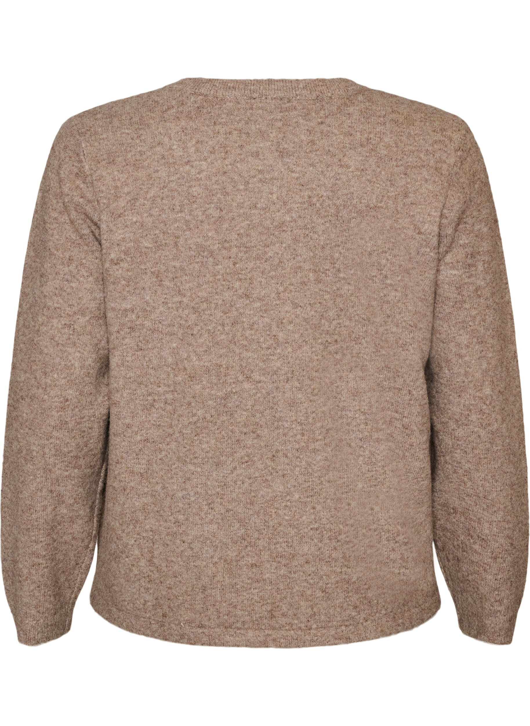 ZizziCardigan med knutkn&auml;ppning, Beige, Packshot image number 1