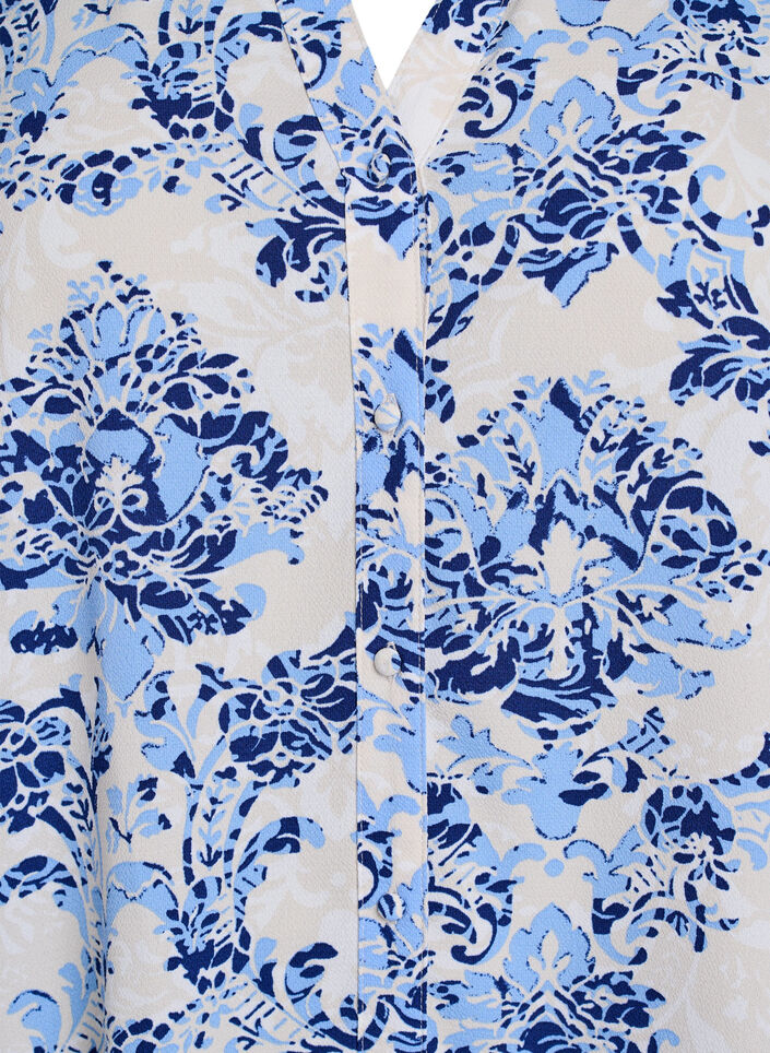 Midiklänning i A-linjeform med kort ärm, Beige, Packshot image number 2