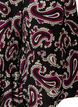 Kort a-linjeformad kl&auml;nning i jersey med helt&auml;ckande m&ouml;nster, M&ouml;rk Bordeaux, Packshot image number 3