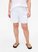 Shorts med strukturmönster, Bright White, Model image number 2