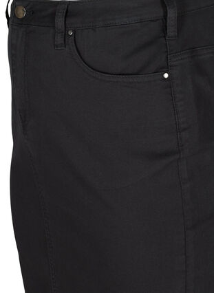 Kroppsnära kjol med fickor, Black, Packshot image number 2
