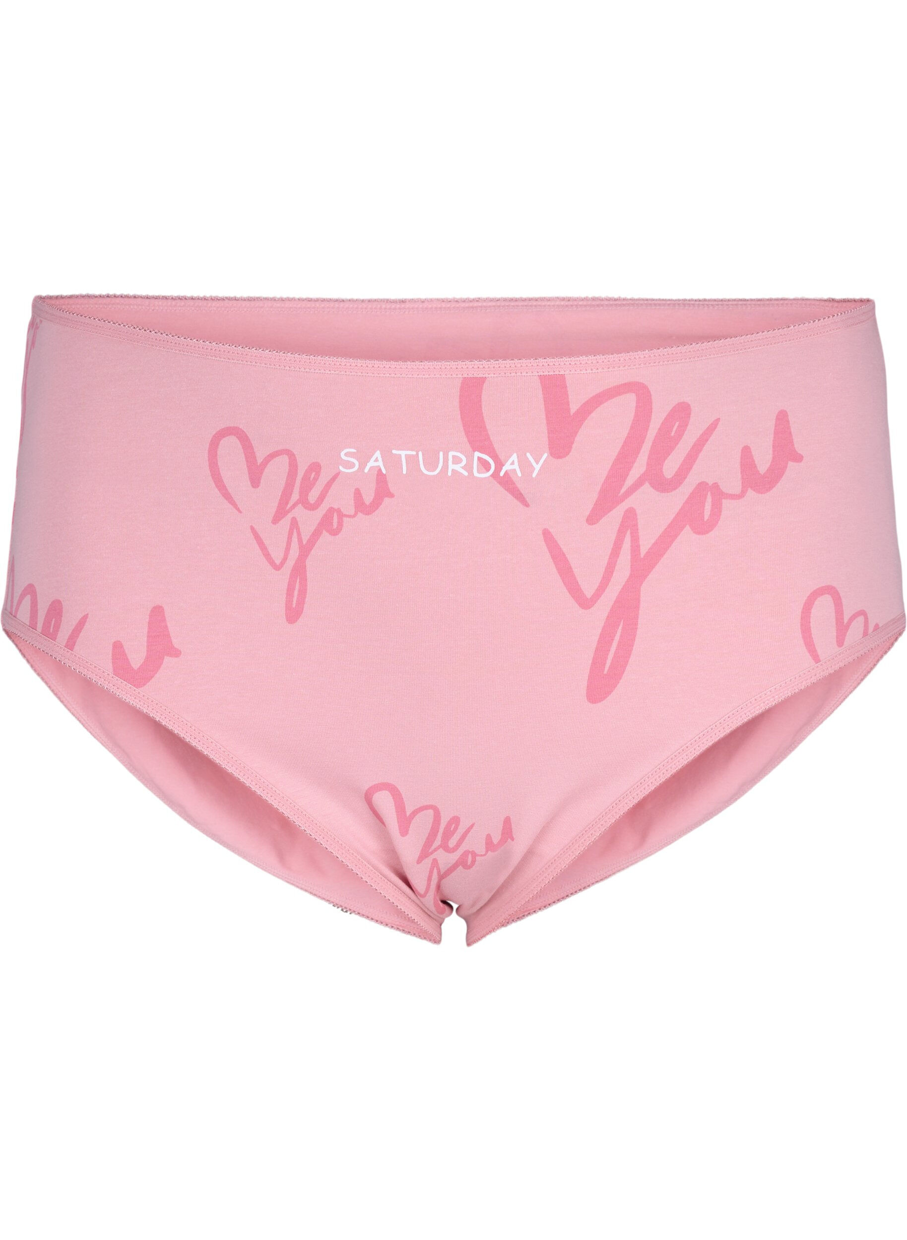 Zizzi 7-pack Briefs med normal midja, Lila, Packshot image number 3