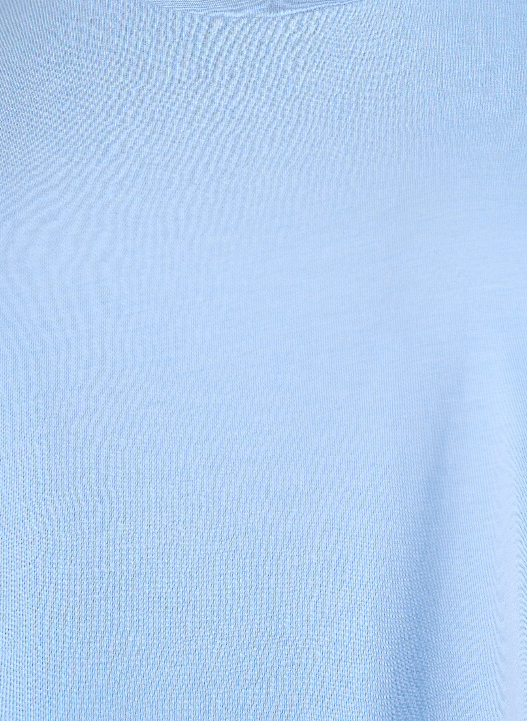 ZizziKort&auml;rmad t-shirt i bomullsblandning, Bl&aring;, Packshot image number 2