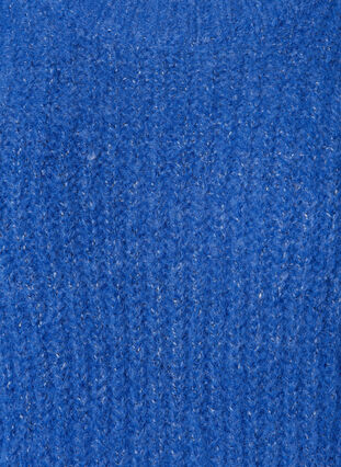 Stickad tröja med ull och raglanärmar, Princess Blue, Packshot image number 2