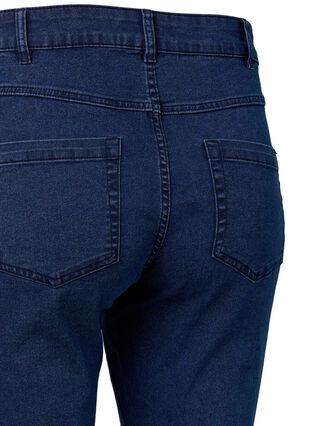 Extra slim Sanna jeans med normalhög midja, Dark blue, Packshot image number 3