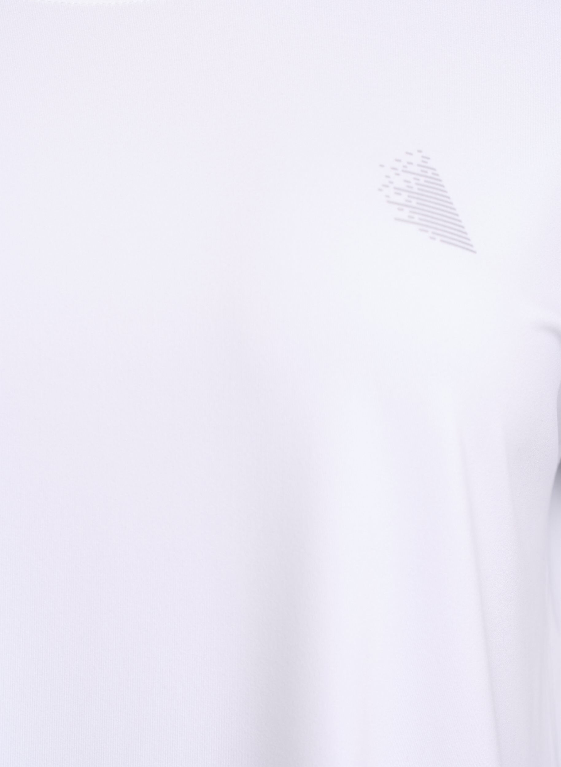 Zizzi Enf&auml;rgad tr&auml;nings-T-shirt, Vit, Packshot image number 2