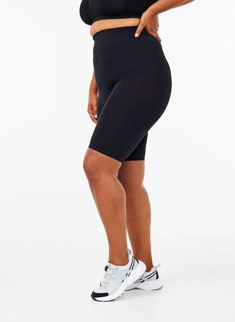 Seamless cykelbyxor, Svart, Model image number 0