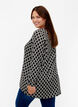 Mönstrad blus med lång ärm, Birch W. Graphic, Model image number 1