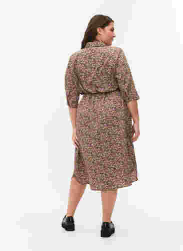 FLASH - Skjortklänning med tryck, Multi Ditsy, Model image number 1