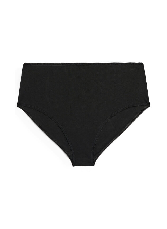 5-pack ribbade trosor i bomull, Vanilla, Packshot image number 5