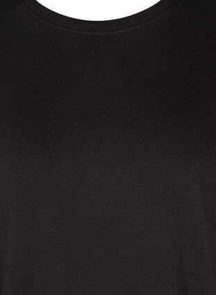Enfärgad sweatshirtklänning med långa ärmar, Black, Packshot image number 2
