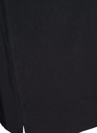 Bomulls t-shirt med nitar, Black w Excla, Packshot image number 3