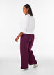 Sweatpants med h&ouml;g midja och vida ben, Lila, Model image number 1