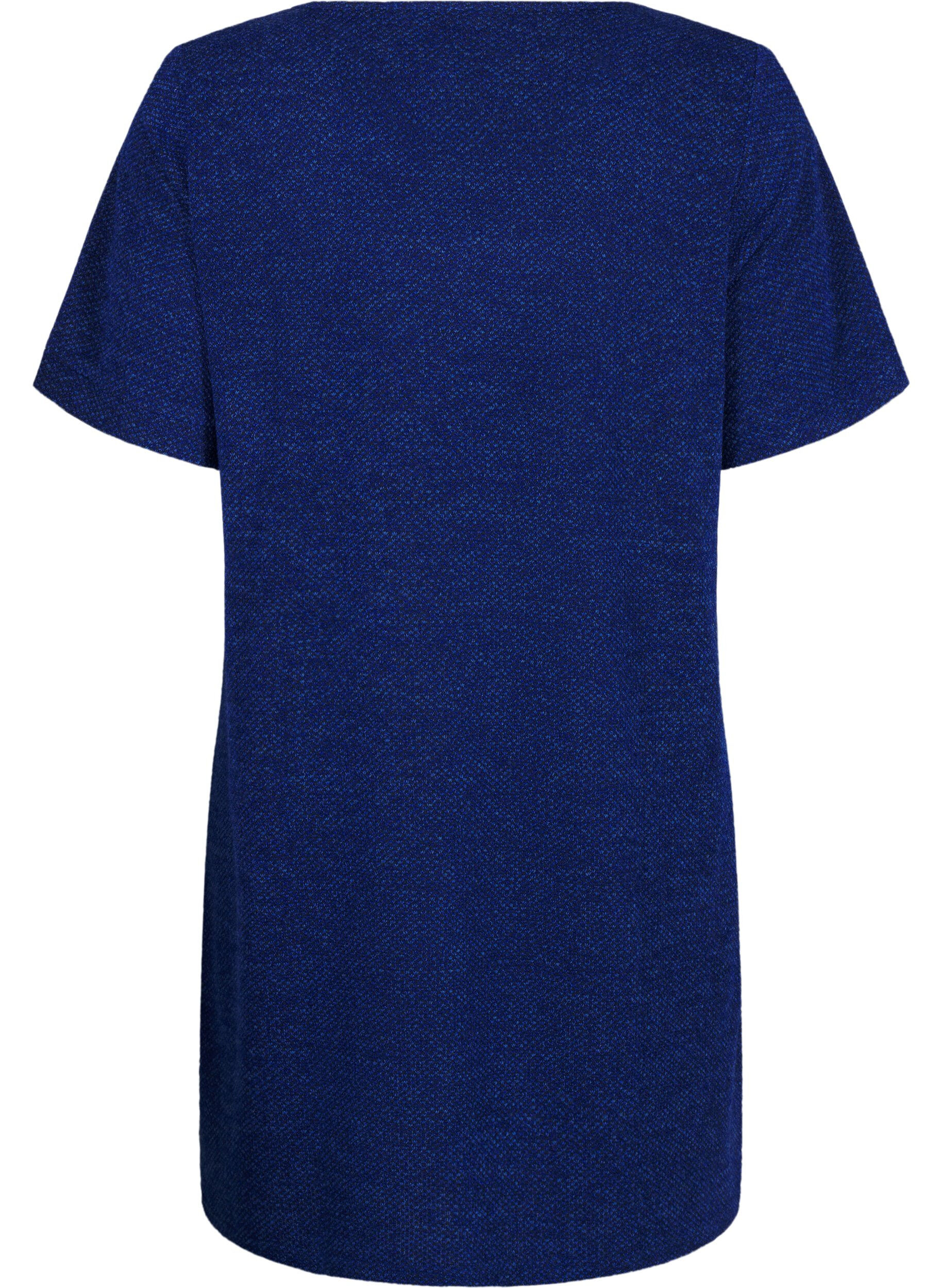 Zizzi T-shirtkl&auml;nning med korta &auml;rmar, Sodalite Blue, Packshot image number 1