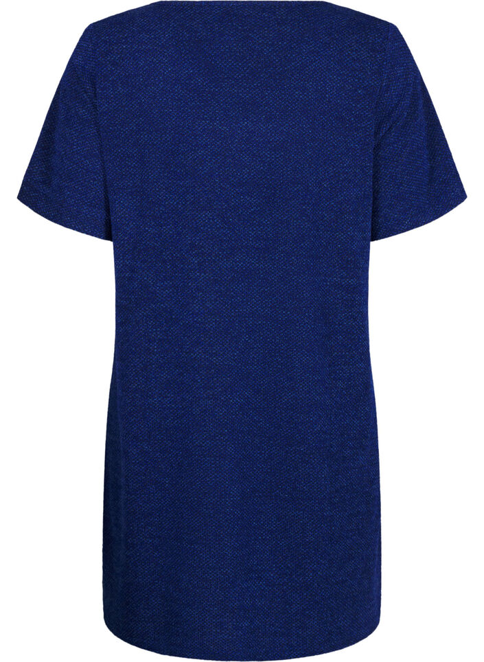 T-shirtklänning med korta ärmar, Sodalite Blue, Packshot image number 1