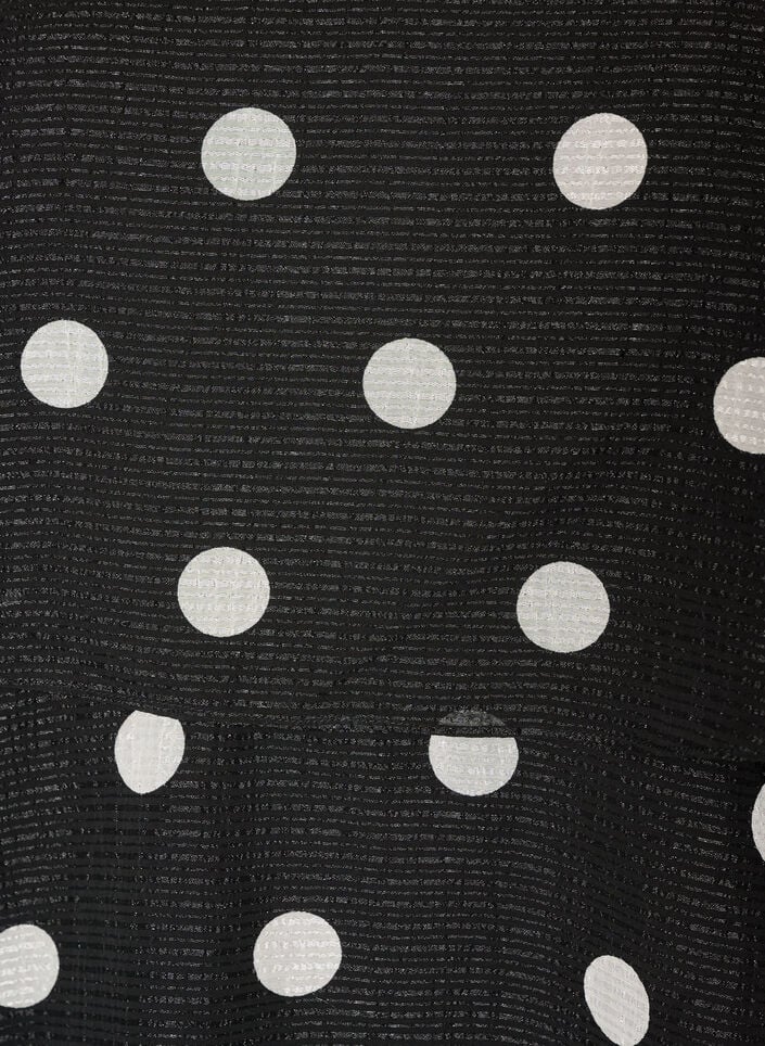 Kl&auml;nning i lager med volanger och spaghettiband, Svart, Packshot image number 2