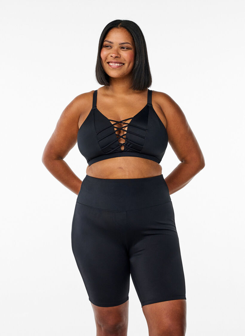 L&aring;nga simshorts, Svart, Model image number 0