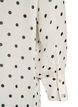 Blus i viskos med volangkrage, Vit, Packshot image number 3
