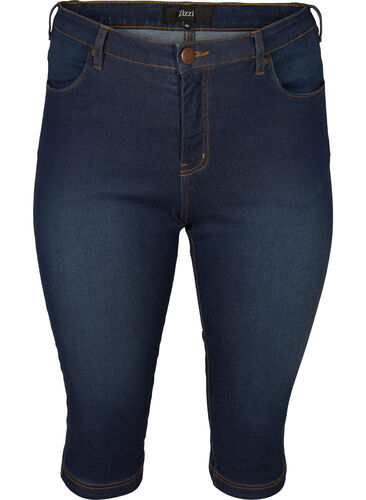 Slim fit Emily capri-jeans, Blue denim, Packshot image number 0