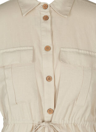 Kortärmad tunika med knappar, As Sample, Packshot image number 2