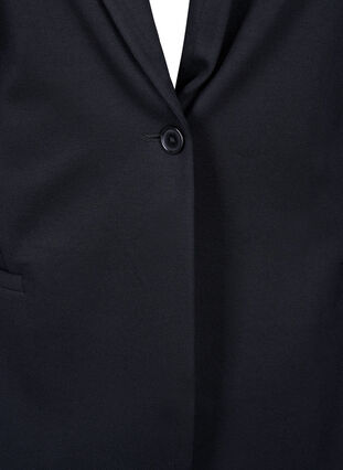 Enkel blazer med knapp, Black, Packshot image number 2