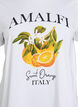 T-shirt i ekologisk bomull med citrustryck, Vit, Packshot image number 2