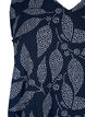 Mönstrad topp med v-ringning, Navy B. w. Dot Leaf, Packshot image number 2
