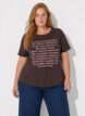 T-shirt med tryck, Brun, Model image number 0