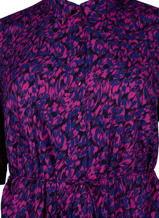 FLASH – Skjortklänning med tryck, Pink Blue AOP, Packshot image number 2